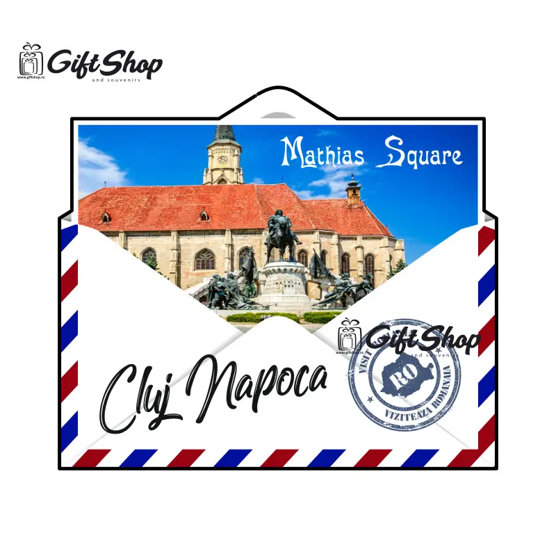 Cluj-napoca romania, plic,  magnet frigider mgs099v